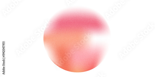 Color gradient, gradation circle, vector grain noise texture holographic blur abstract background. Color watercolor gradient blend mesh of neon iridescent colors gradation