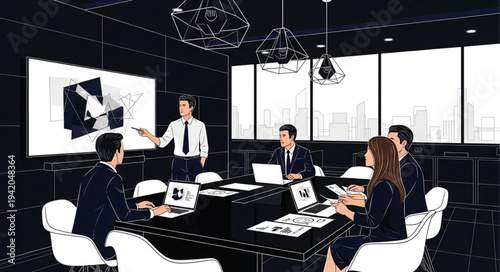 group of business people meeting