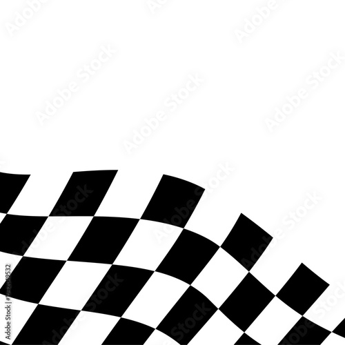 Race Flag Corner Illustration