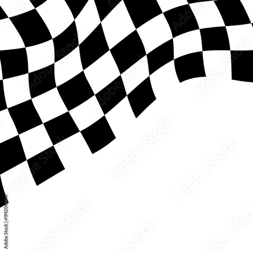 Race Flag Corner Illustration