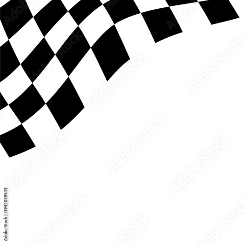 Race Flag Corner Illustration