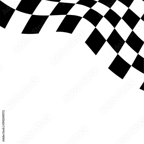 Race Flag Corner Illustration