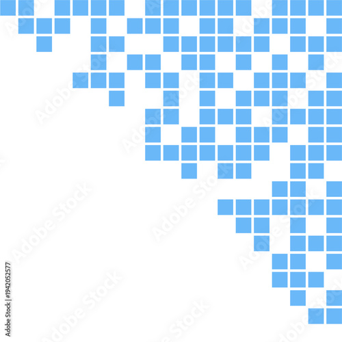 Digital pixel corner border