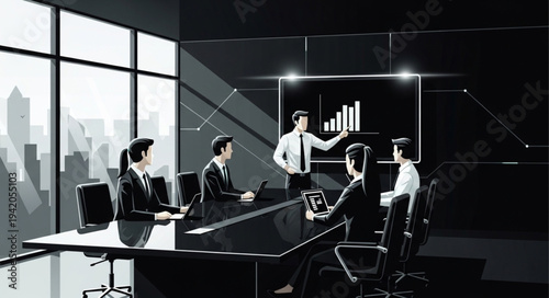 business meeting in conference room