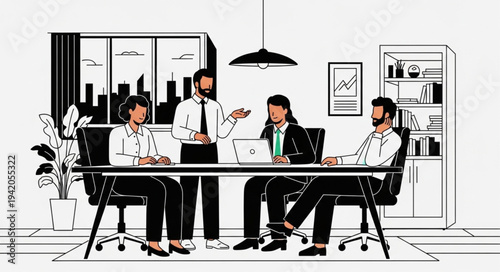 business meeting in the office