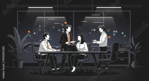 business people in the office