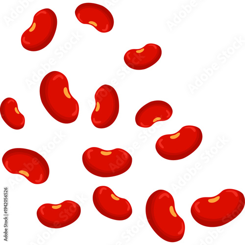 Pile of red kidney beans