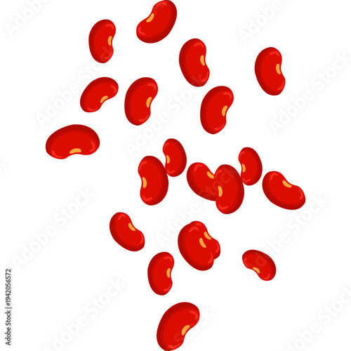 Pile of red kidney beans