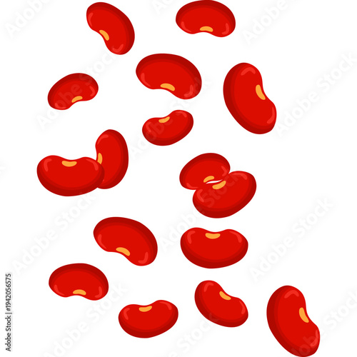 Pile of red kidney beans