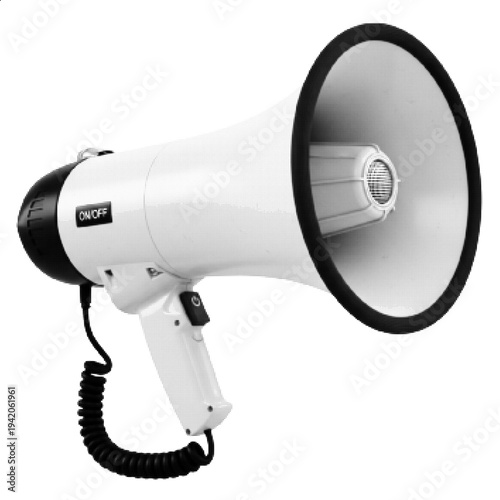 Megaphone Loudspeaker Communication Announcement Concept