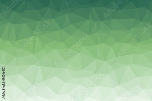 A captivating low poly texture displays a graceful green gradient shifting from deep teal to soft lime hues