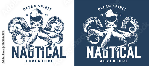 Nautical octopus art