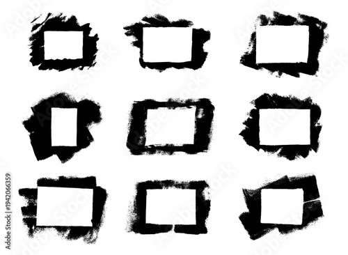 Paint roller ink brush texture background