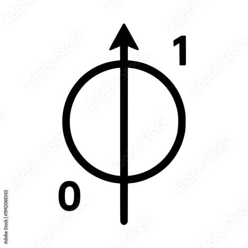 Arrow circle sign clear symbol black white icon 