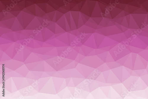 A vibrant polygonal gradient showcases a dynamic color transition from rich magenta to soft light pink shades