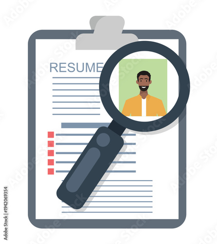 Enlarge your professional resume with a photo. Verify your qualifications, experience, and skills when selecting candidates for a job.