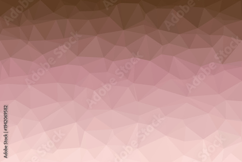 A warm brown gradient low poly pattern displays a subtle geometric texture blending from dark to light