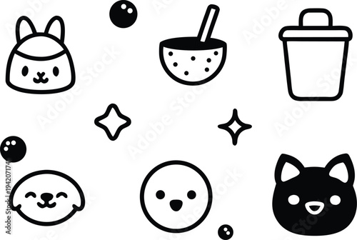 Minimalist icon representing a vector file format for digital design projects