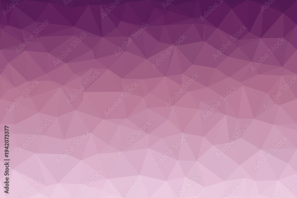 Obraz premium Elegant purple and pink gradient low polygon pattern forms a contemporary geometric visual with smooth color flow