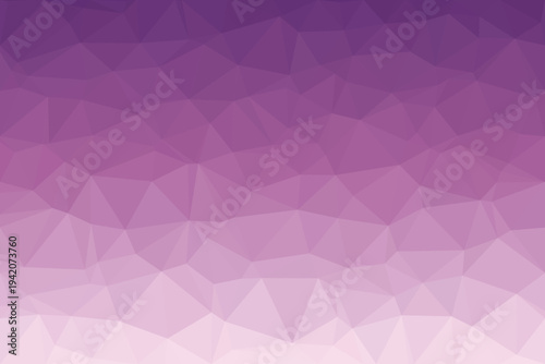 Low poly geometric pattern showcasing a smooth gradient transition from deep violet to soft lilac hues