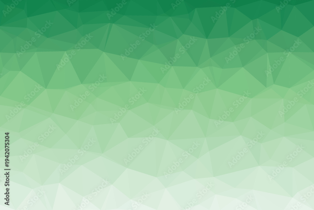 Fototapeta premium Vibrant grass green low poly gradient surface offers a dynamic and refreshing modern display