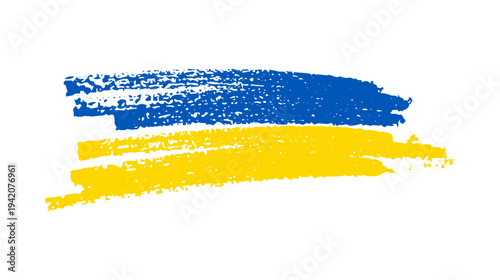 Ukrainian national flag in grunge style