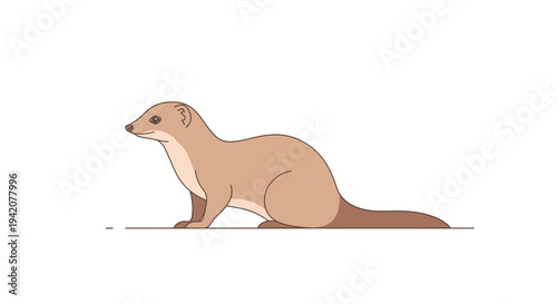 Cartoonish illustration of a small animal sitting against a plain white background