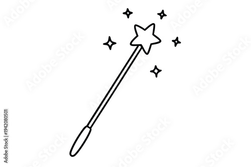 vector illustration of a silhouette of a sword