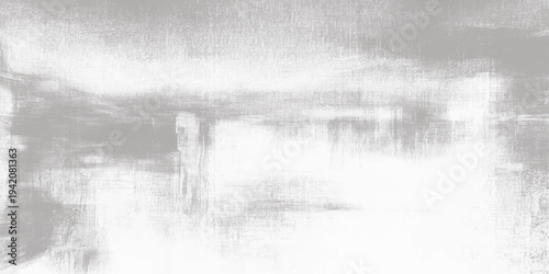 An abstract dark grunge background with a cold winter mist reflecting white snow and frozen trees across a foggy forest lake morning