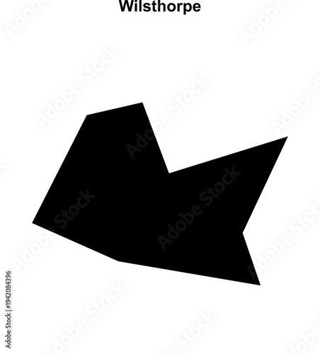 Wilsthorpe (England) blank outline map