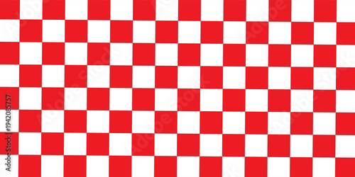 Red white tablecloth pattern lines. Gingham seamless pattern. Christmas backgroound. Strokes texture for textile shirt plaid, tablecloth, cloth, blanket, paper, makeup. Checkered print.