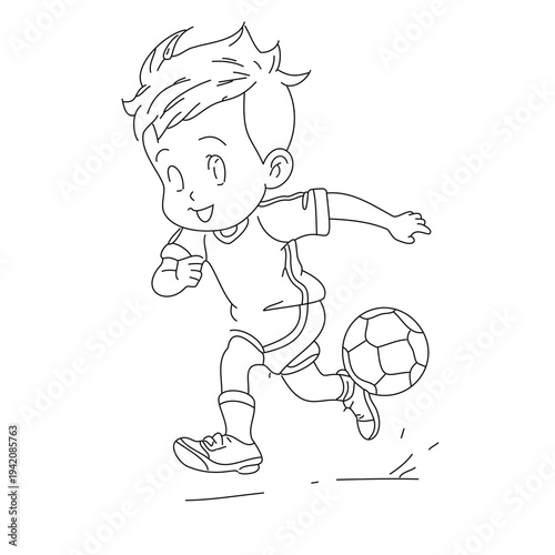 kid playing with soccer ball line art design, sport, vector, player, ball, football, soccer, athlete, illustration, cartoon, game, running, sports, baseball, action, people, team, silhouette