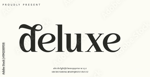 Deluxe logo design with elegant typography and modern style