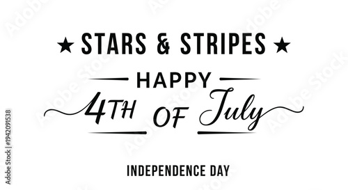 Happy 4th of July patriotic greeting vector