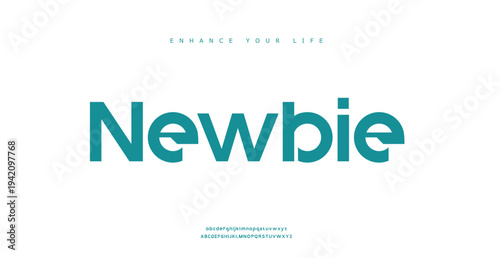 Teal Newbie Word Logo Fresh Start