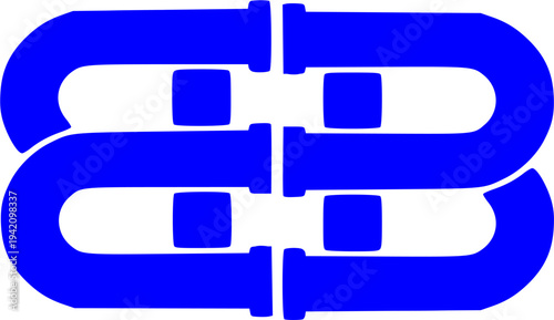 This bold emblem is highly suitable for plumbing services, infrastructure projects, manufacturing, engineering firms, or hardware-related branding.