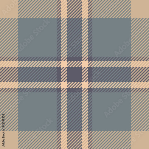 Nostalgic fabric pattern check, domestic tartan seamless vector. Tracery plaid textile background texture in pastel and light colors.