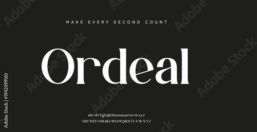 Inspirational Quote Typography Ordeal Make Every Second Count