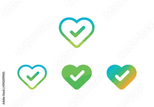 Trust signal metaphor conveyed by a heart-shaped icon with rounded curves and balanced proportions standing alone as an approval
