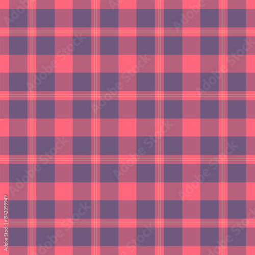 Micro pattern vector plaid, minimalist background tartan textile. Fall texture fabric seamless check in red and pastel colors.