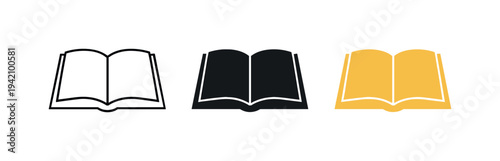 Sacred practice context depicted as an open holy book resting flat with visible pages and central spine shown as a single