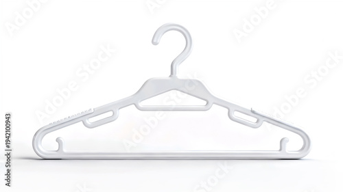 Wallpaper Mural White plastic clothes hanger isolated on white background. Torontodigital.ca