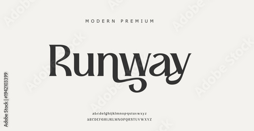 Modern Premium Runway Fashion Typography Design