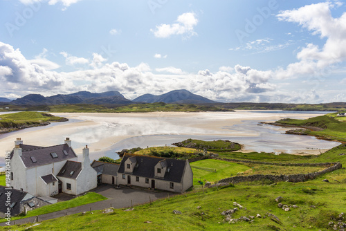 The view from Seilebost over to Luskentyre beach on the Ilse of Harris,Outer Hebrides, Scotland