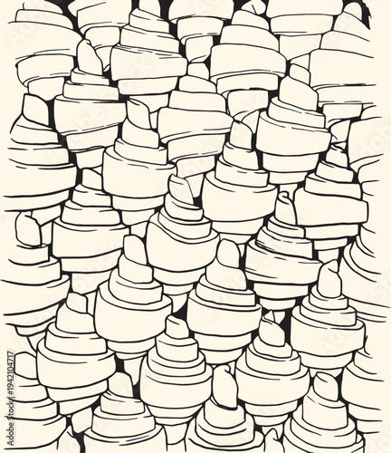 Croissant Vector, Croissant Logo, Croissant Icon, Croissant Bakery Vector, Pastries Bread Image. Croissant pattern. Good morning. Hand drawn line food illustration vector. Coffee, breakfast, buns.