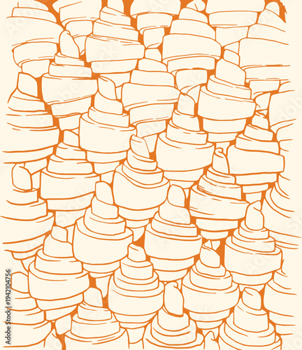 Croissant Vector, Croissant Logo, Croissant Icon, Croissant Bakery Vector, Pastries Bread Image. Croissant pattern. Good morning. Hand drawn line food illustration vector. Coffee, breakfast, buns.