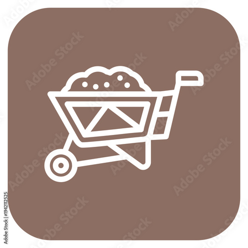 Vector Design Wheelbarrow Icon Style
