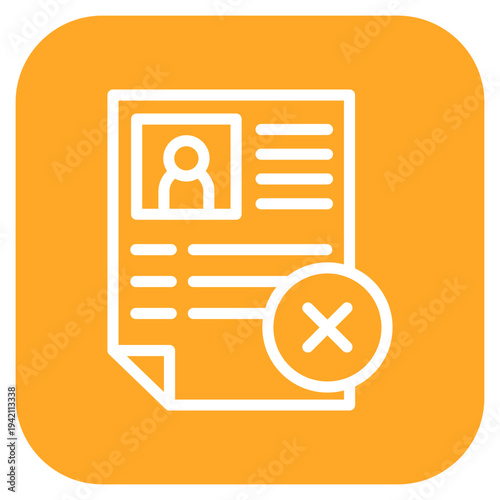 Vector Design Denied Icon Style
