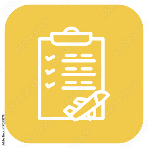 Vector Design Itinerary Icon Style