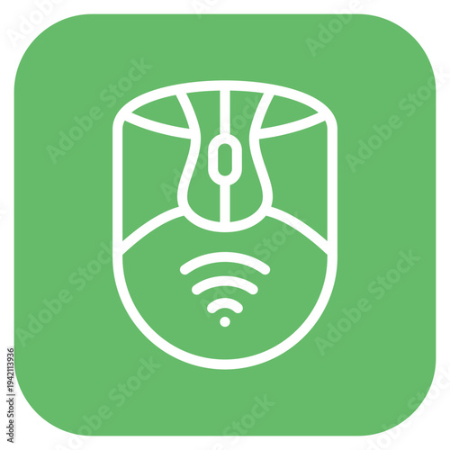 Vector Design Wireless Mouse Icon Style
